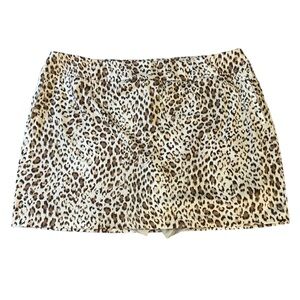 Chicos Zenergy GOLF Skort Skirt Shorts Stretch Animal Size 4 XXL 20 Cheetah